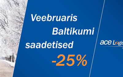 Veebruarikuus Baltikumi saadetised -25% soodsamad